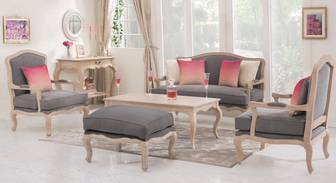 Alice Wooden sofa With Ottoman